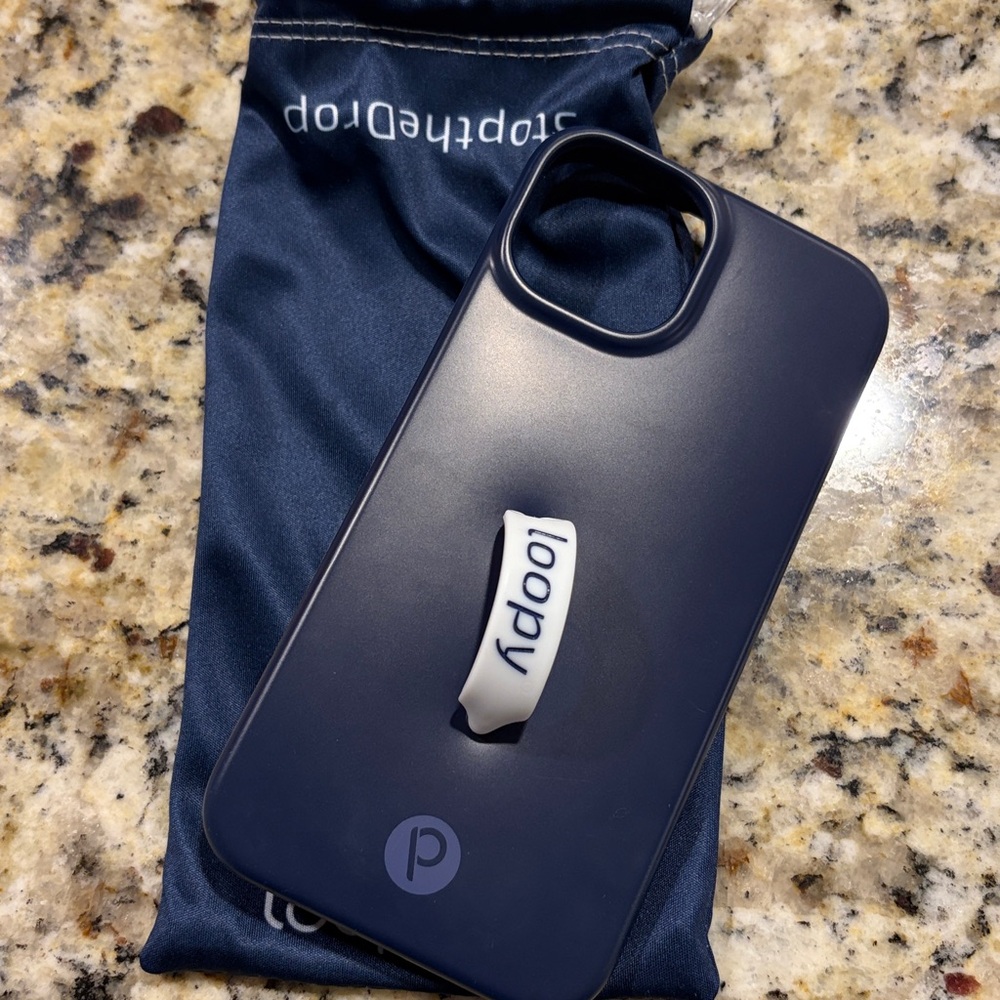Loopy Navy Blue Phone Case